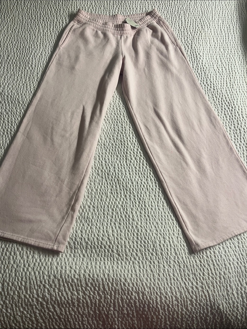 Hollister Girls Light Pink Wide-Leg Sweatpants